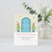 Simple porte avant de Noël Déménagement Faire-part (Debout devant)