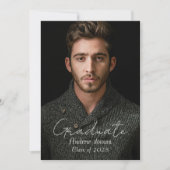 Simple portrait Graduation Invitation (Devant)