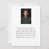Simple portrait Graduation Invitation (Dos)