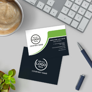 Simple Professional 2 kleuren voeg uw logo toe Visitekaartje