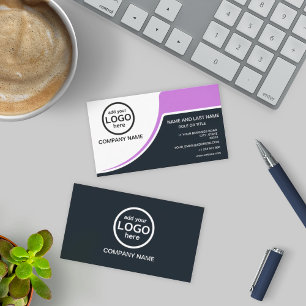 Simple Professional 2 kleuren voeg uw logo toe Visitekaartje
