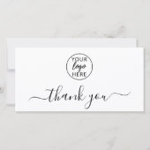 Simple Professional Business Logo Bedankkaart (Voorkant)