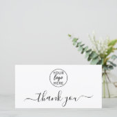 Simple Professional Business Logo Bedankkaart (Staand voorkant)