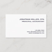 Simple Professional Classic Visitekaartje (Voorkant)