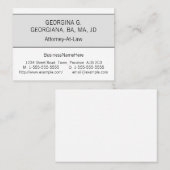 Simple Professional Lawyer Visitekaartje (Voorkant / Achterkant)