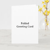 Simple Professionnel 5" x 7" Carte de Vœux Pliée (Fleur jaune)