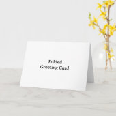 Simple Professionnel 5" x 7" Carte de Vœux Pliée (Fleur jaune)