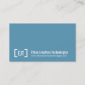 Simple professionnel bleu carte de visite (Devant)