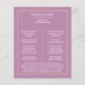 Simple programme de mariage WE DO (Dos)