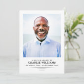 Simple programme moderne de 2 pages de photos funé (Debout devant)