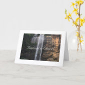 Simple Pure & Chrétien, Baptisé en Christ, Carte (Fleur jaune)