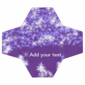 Simple purple glitter sparkle stars add your text  (Plat)