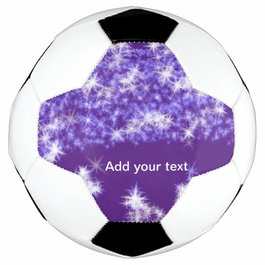 Simple purple glitter sparkle stars add your text  (Devant)