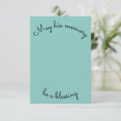 Simple Que Sa Mémoire Soit Une Bénie Carte De Symp (Debout devant)