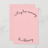 Simple Que Sa Mémoire Soit Une Carte De Sympathie  (Devant / Derrière)