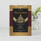 Simple Quinceanera Invitation (Debout devant)