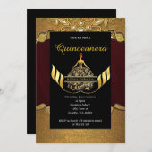 Simple Quinceanera Invitation (Devant / Derrière)