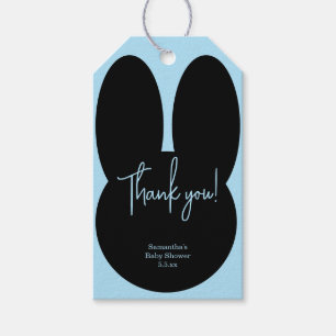 Simple Rabbit baby shower bedankt Cadeaulabel