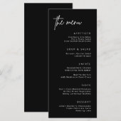 Simple réception de mariage Menu du dîner formel (Devant / Derrière)