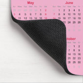 Simple red and pink 2026 Calendar  Muismat (Hoek)
