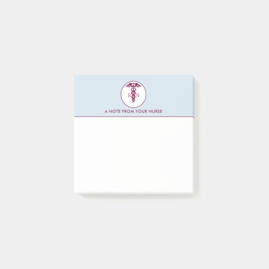 Simple Red Caduceus Nurse Medical Symbool Post-it® Notes (Voorkant)