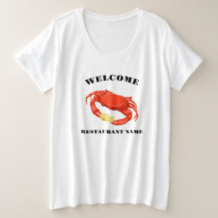 Simple Red cri maïs fruits de mer Nom du logo du r
