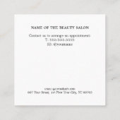 Simple Red Golden White Beauty Salon Coupon (Achterkant)