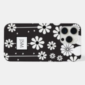 Simple retro Boho noir et blanc (Verso Horizontal)