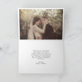 Simple Retro Love et Merci photo Mariage (Intérieur)