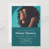Simple Retro Photo Graduation Invitation (Dos)