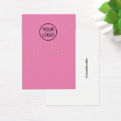 simple rose ajouter votre logo Boucles d'oreilles  (Bureau)