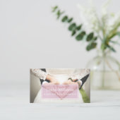 simple rose clair Carte de visite de photographie  (Debout devant)