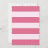 Simple Rose Girly 1er Anniversaire Fête Invitation (Dos)