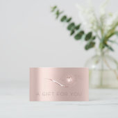 Simple Rose Gold Heart Certificat cadeau de beauté (Debout devant)