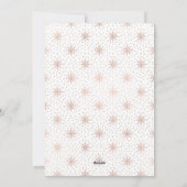 Simple Rose Gold Joyeux Cartes photos de Noël (Dos)