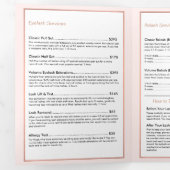 Simple Rose Gold Lash Salon Pink Brochure (Intérieur en premier)