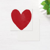 Simple, rouge, Aquarelle Coeur 13 Cartes de Notes (Bureau)