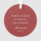 Simple rouge classique, sonnerie photo personnalis (dos)