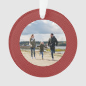 Simple rouge classique, sonnerie photo personnalis (devant)