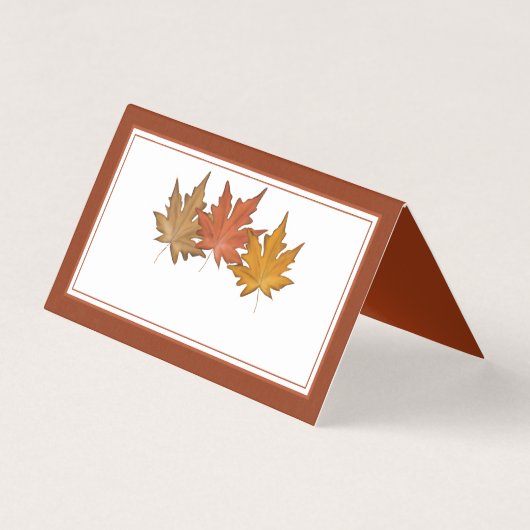 Simple rouge Feuille d'érable d'automne blanc (Back)