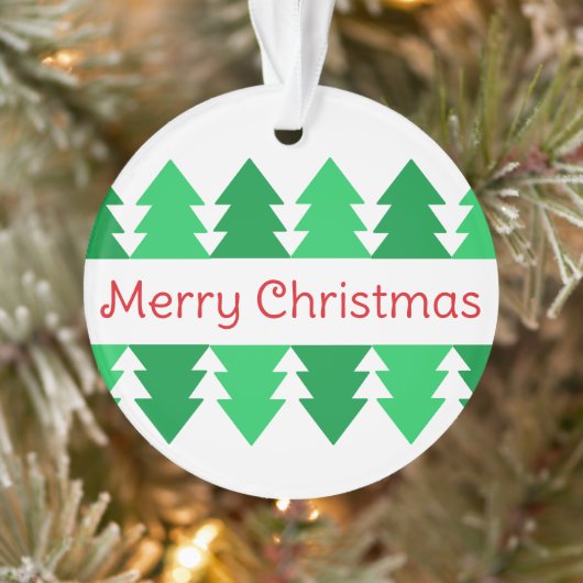 Simple Rouge Joyeux Noël Dessin d'arbre vert (Arbre)