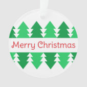 Simple Rouge Joyeux Noël Dessin d'arbre vert (devant)
