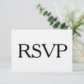 Simple RSVP noir et blanc et Entree Choice (Debout devant)