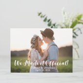 Simple Russe Nous l'avons fait Faire-part officiel (Debout devant)