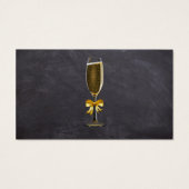 Simple Rustic Chalkboard Mariage Billet de boisson (Dos)