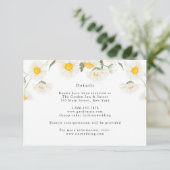 Simple Rustic Daisy Flowers - Kaart met details (Staand voorkant)