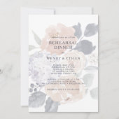 Simple Rustic Floral Rehearer Dîner Invitation (Devant)