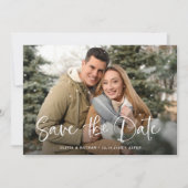 Simple Rustic-foto Save The Date (Voorkant)