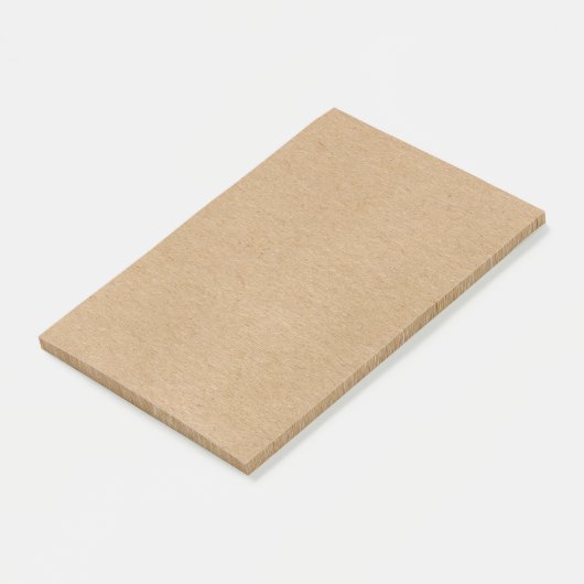 Simple Rustic Kraft Boho Post-it® Notes (Schuin)