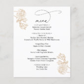 Simple Rustic Vintage Modern Wedding Menus (Devant)